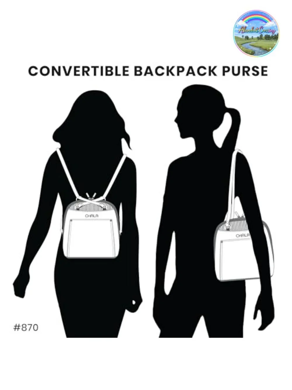 Convertible Backpack Purse Adjustable Strap Faux Leather